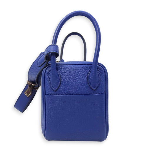Lindy Mini Blue Royal in Clemence, Gold hardware