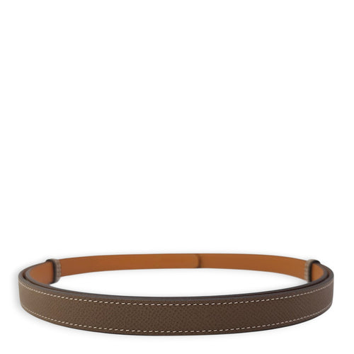 Kelly 18 Etoupe Belt in Epsom, Rose Gold hardware