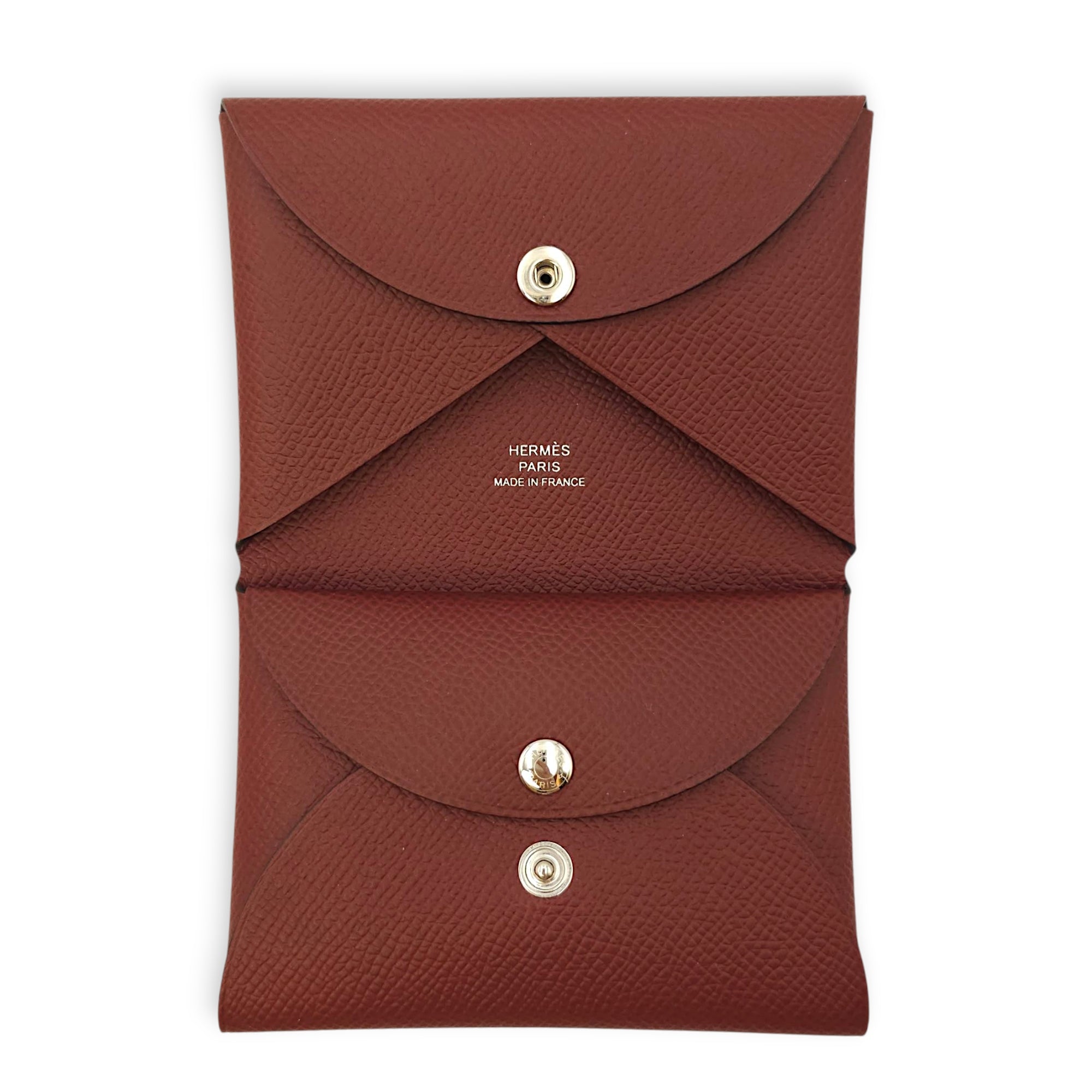 Calvi Duo Rouge Cardholder in Epsom