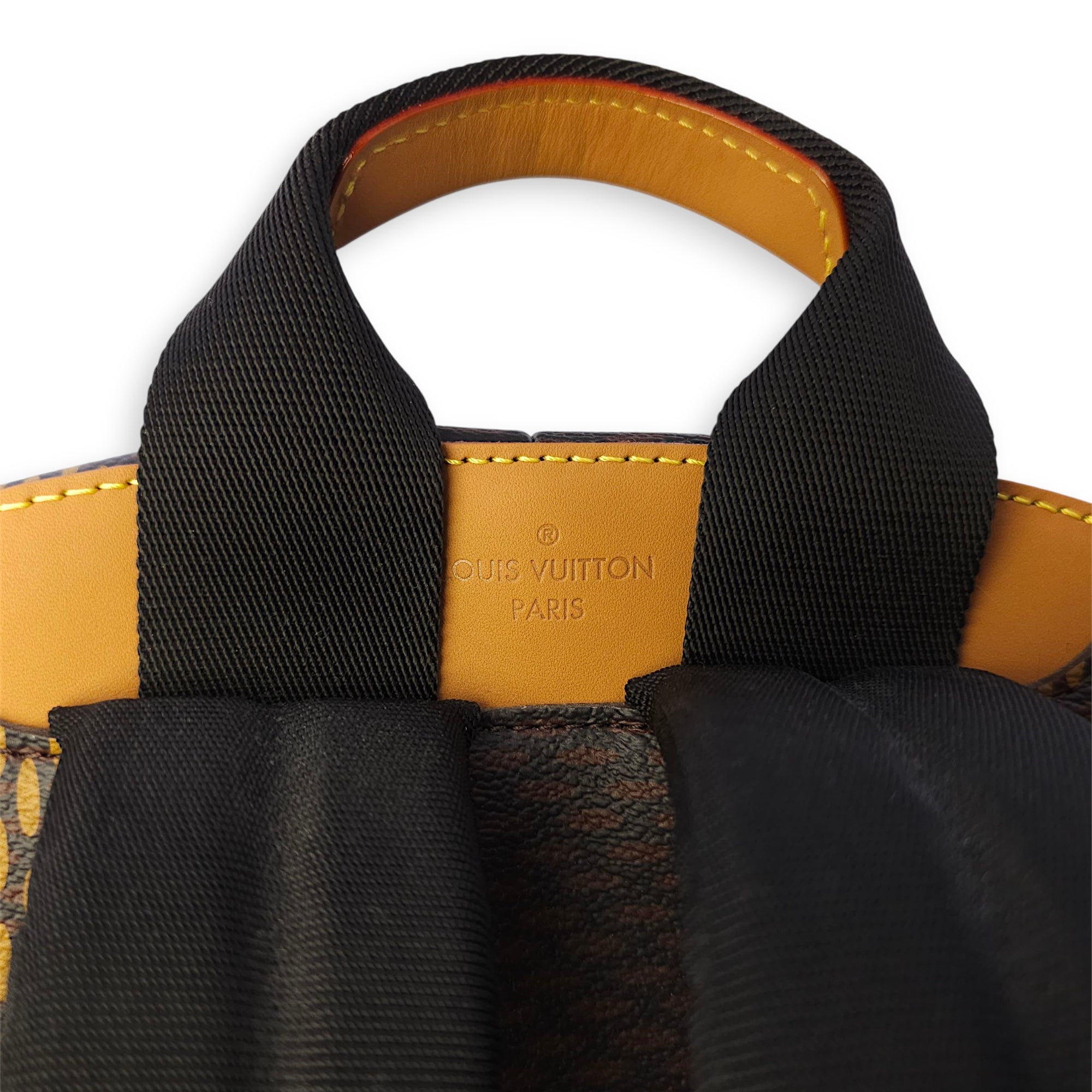 Nigo Campus Brown Backpack in Canvas Gunmetal hardware CL2511-16687 12