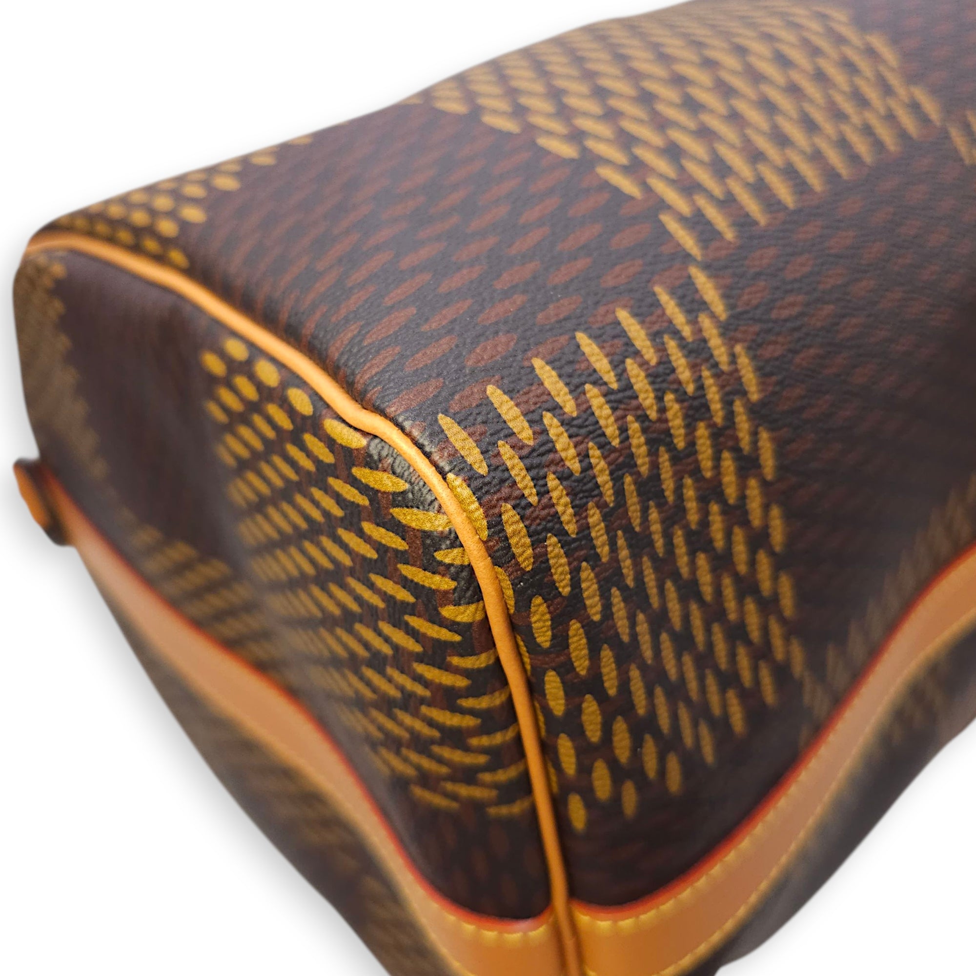 Nigo Keepall Bandouliere 50cm Brown Monogram Shoulder Bag in Canvas, Gunmetal hardware