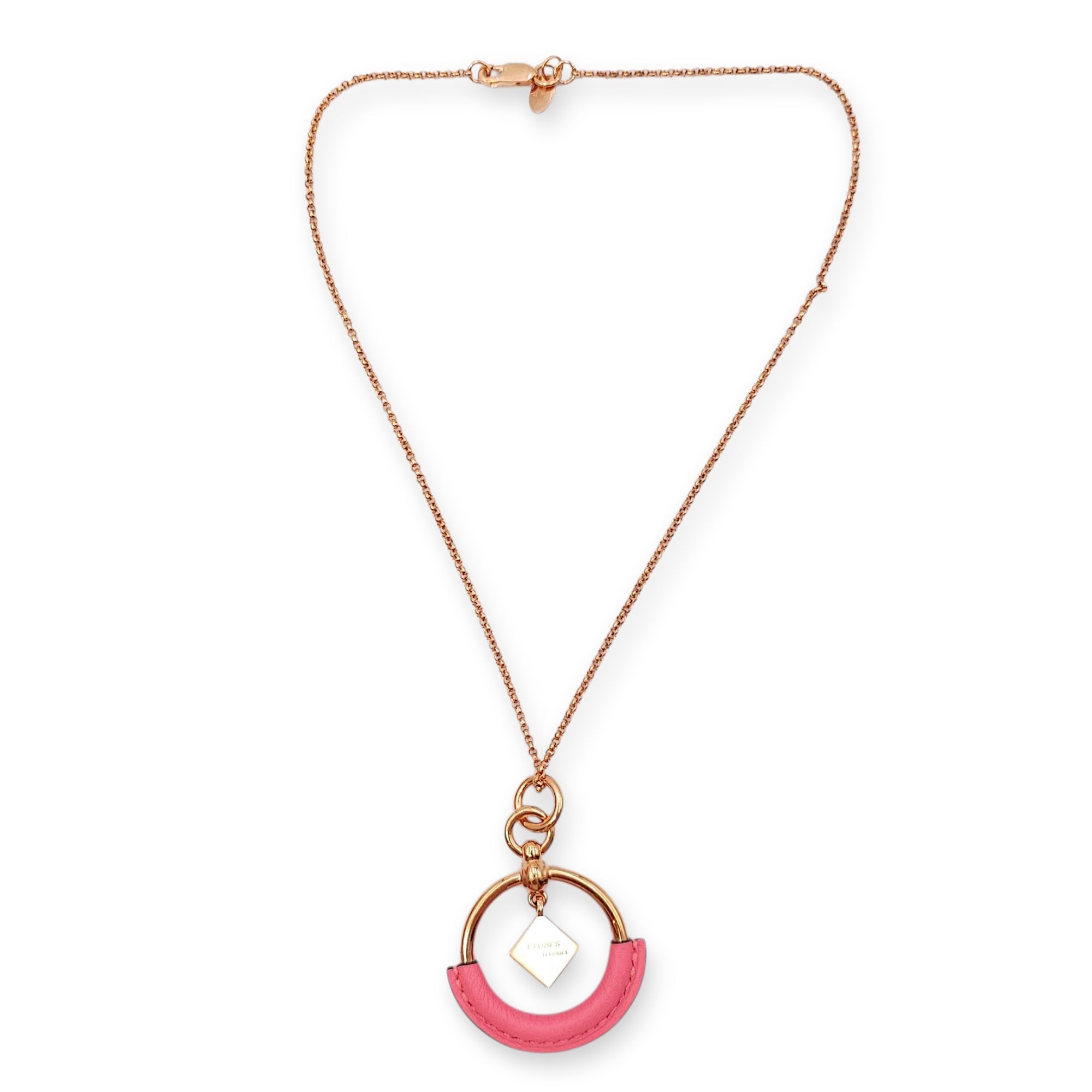 Loop Medor Small Model Rose Azalee Pendant in Swift, Rose Gold hardware
