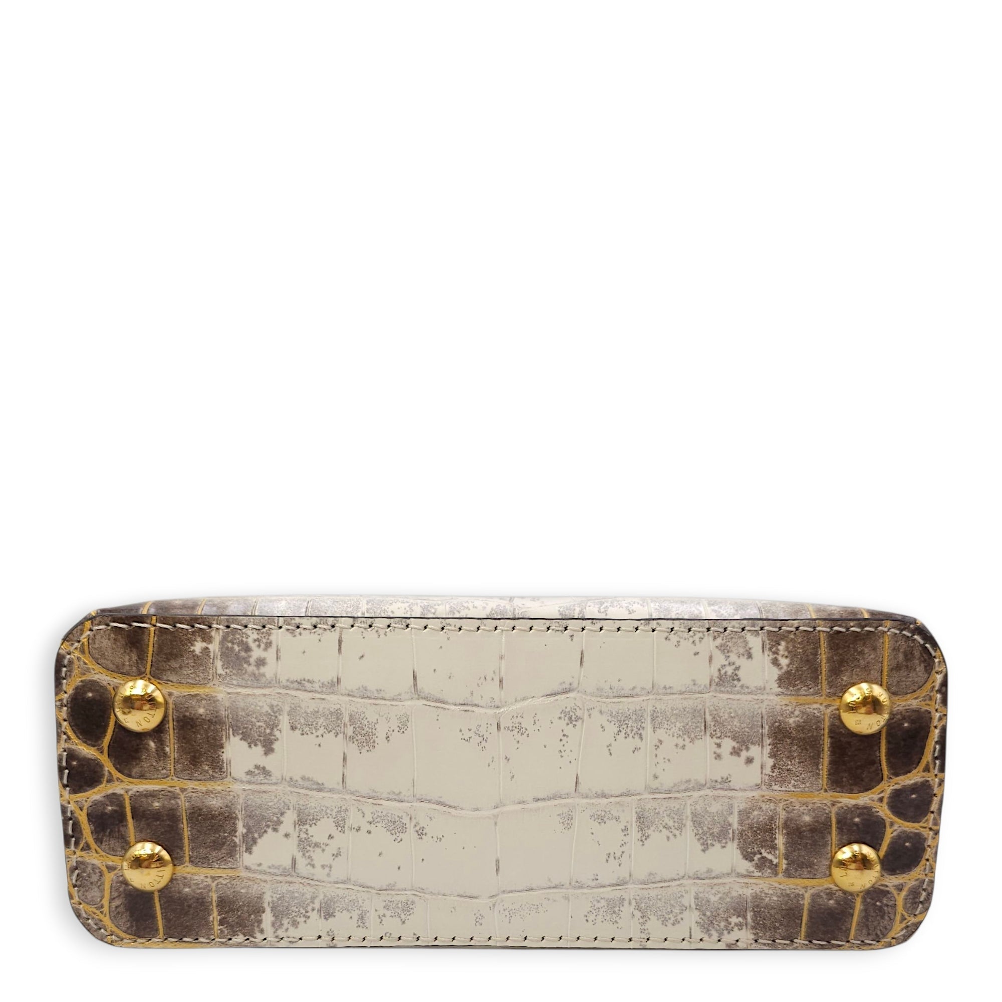 Himalaya Capucines Mini White Shoulder Bag in Shiny Niloticus Gold hardware CL2511-16723 6