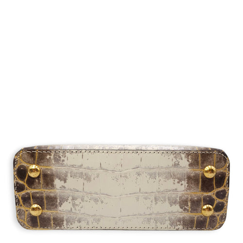 Himalaya Capucines Mini White Shoulder Bag in Shiny Niloticus Gold hardware CL2511-16723 6