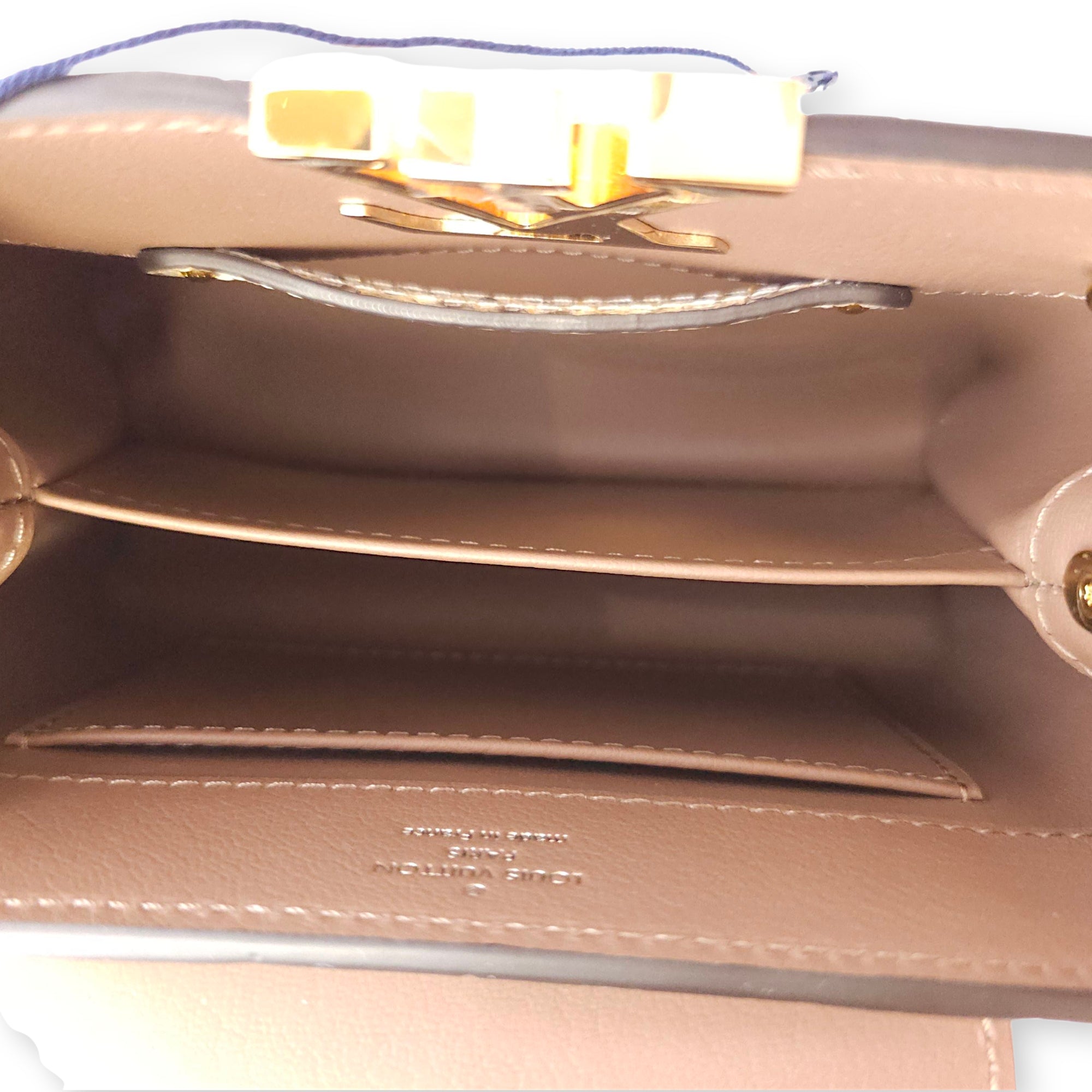 Himalaya Capucines Mini White Shoulder Bag in Shiny Niloticus Gold hardware CL2511-16723 7