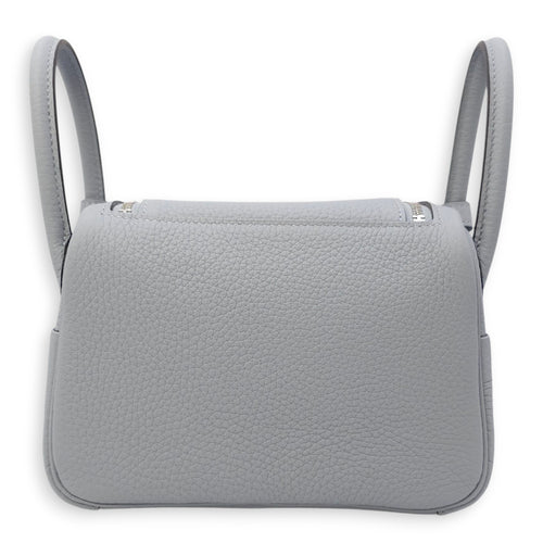 Lindy II Mini Gris Pantin in Clemence, Palladium hardware