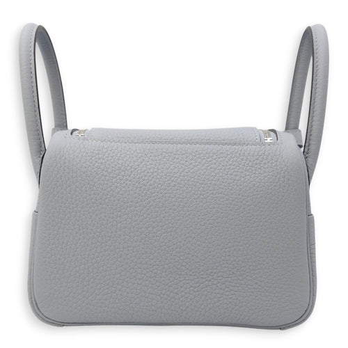 Lindy II Mini Gris Pantin in Clemence Palladium hardware CL2511-16615 2