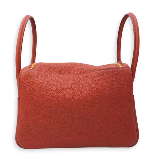 Lindy 26 Brique in Clemence, Gold hardware