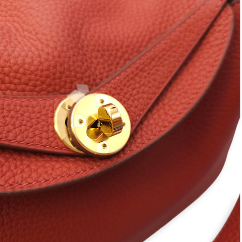 Lindy 26 Brique in Clemence, Gold hardware