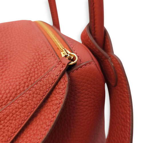 Lindy 26 Brique in Clemence, Gold hardware