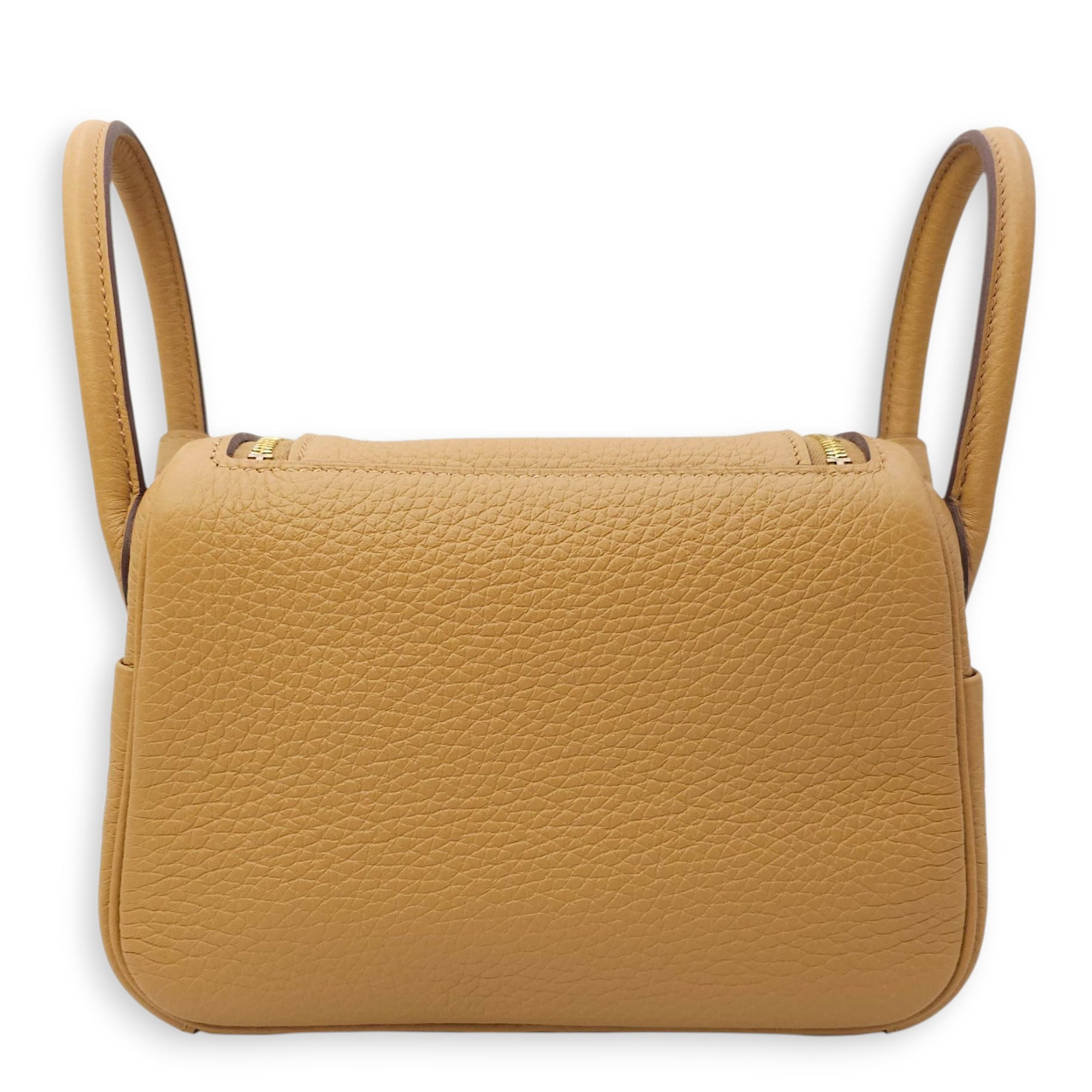 Lindy II Mini Biscuit in Clemence, Gold hardware