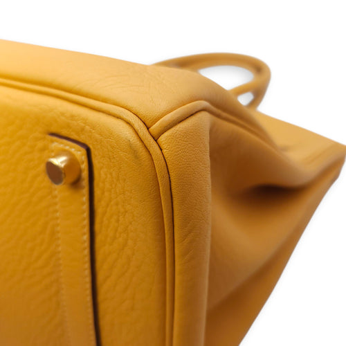 Birkin 35 Naturel Sable in Clemence, Gold hardware