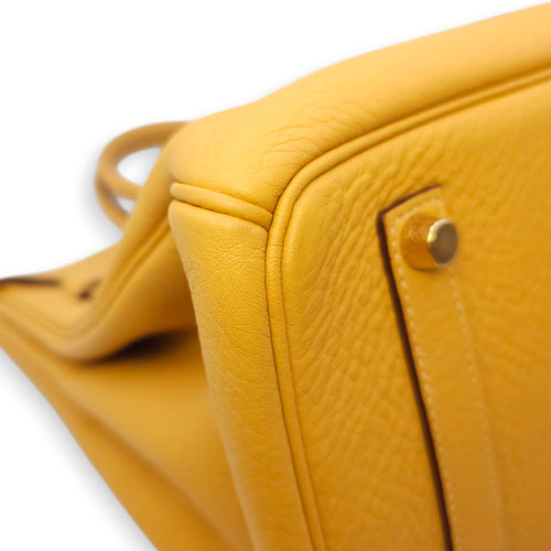 Birkin 35 Naturel Sable in Clemence, Gold hardware