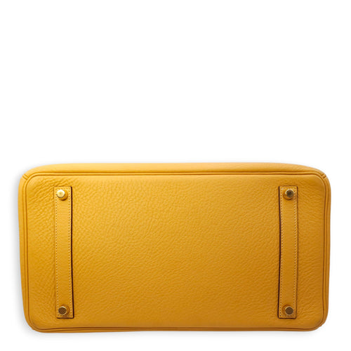 Birkin 35 Naturel Sable in Clemence, Gold hardware