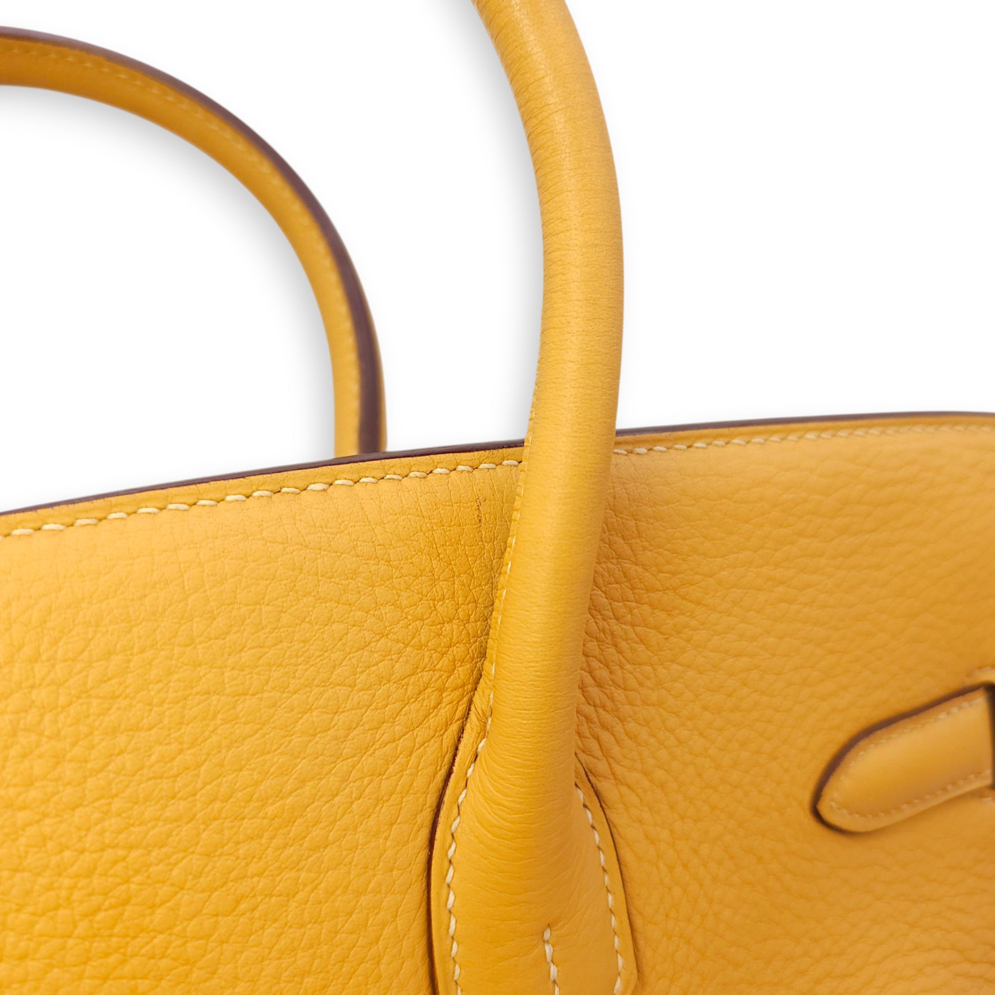 Birkin 35 Naturel Sable in Clemence, Gold hardware
