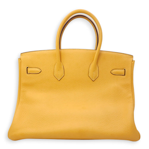Birkin 35 Naturel Sable in Clemence, Gold hardware