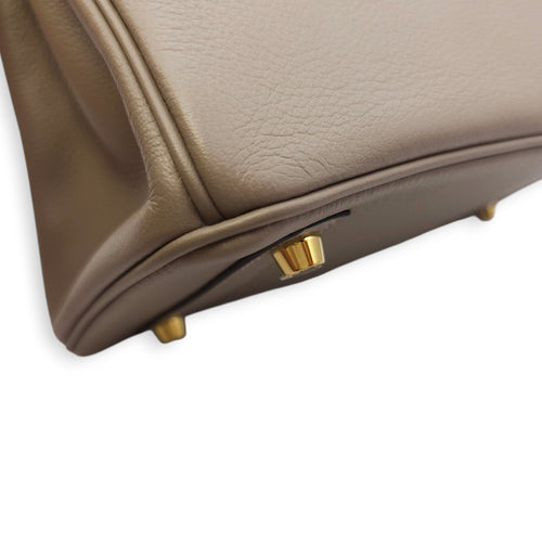 Birkin 25 Gris Asphalt Gold hardware