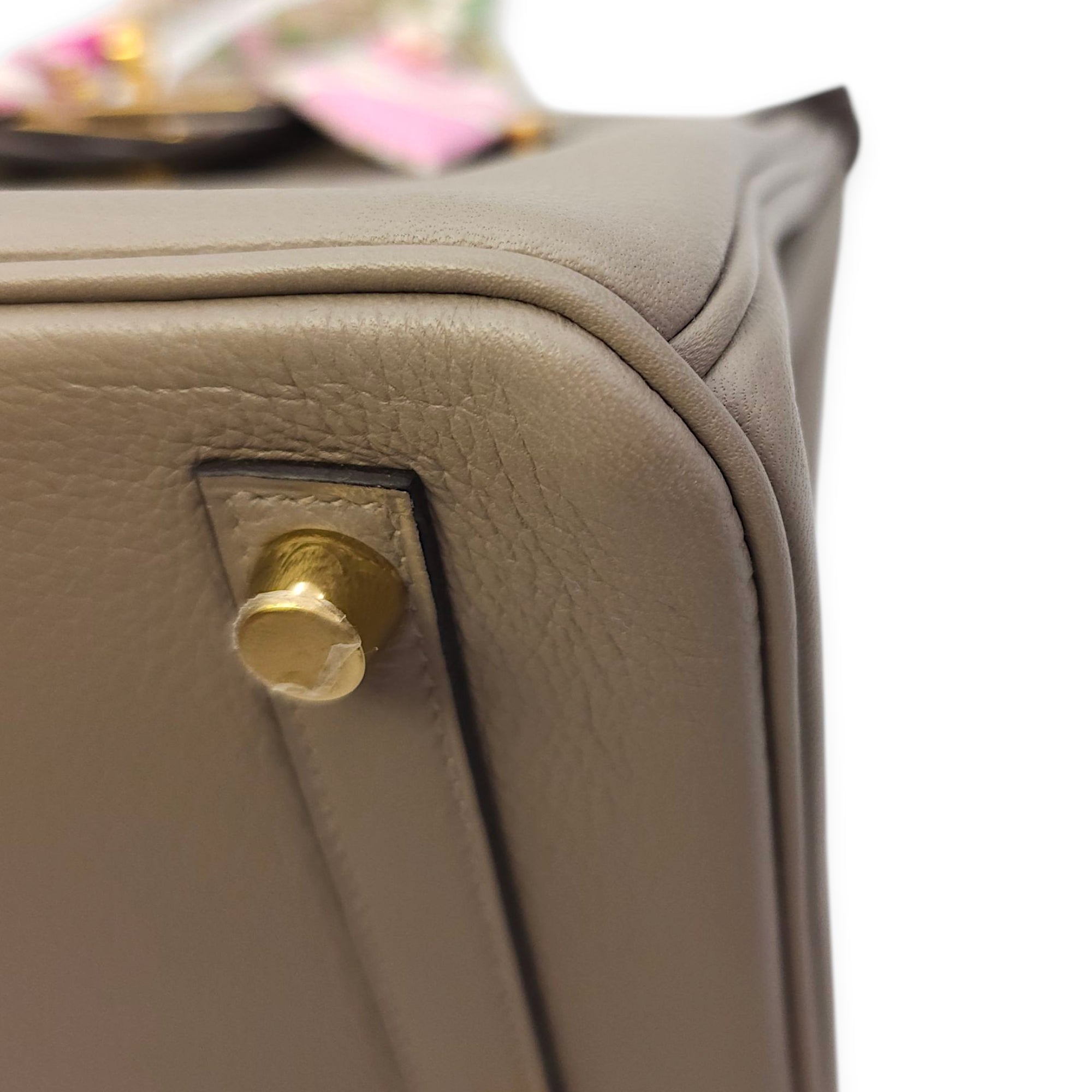 Birkin 25 Gris Asphalt Gold hardware