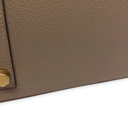 Birkin 25 Gris Asphalt Gold hardware