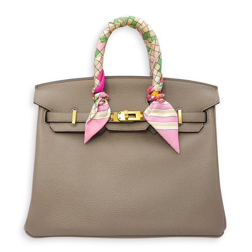 Birkin 25 Gris Asphalt Gold hardware