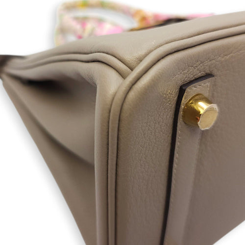 Birkin 25 Gris Asphalt Gold hardware