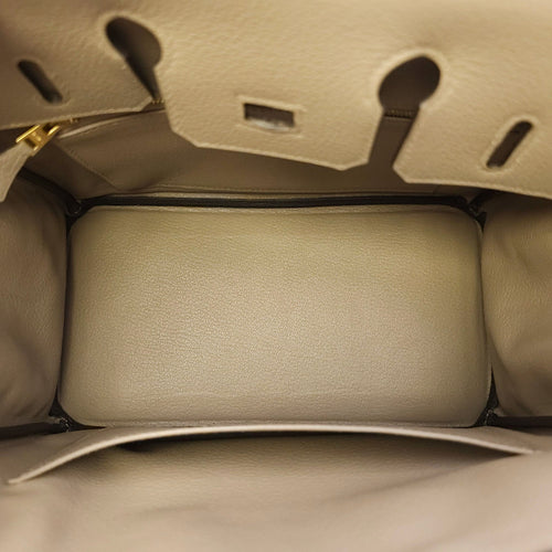 Birkin 25 Gris Asphalt Gold hardware