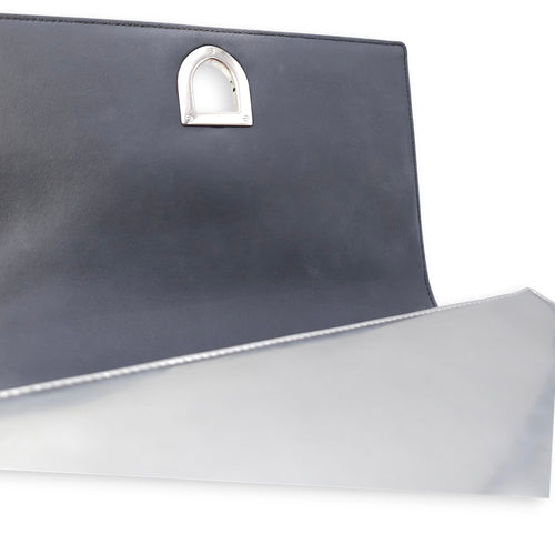 Diorama Medium Silver Shoulder Bag in Metallic, Silver hardware