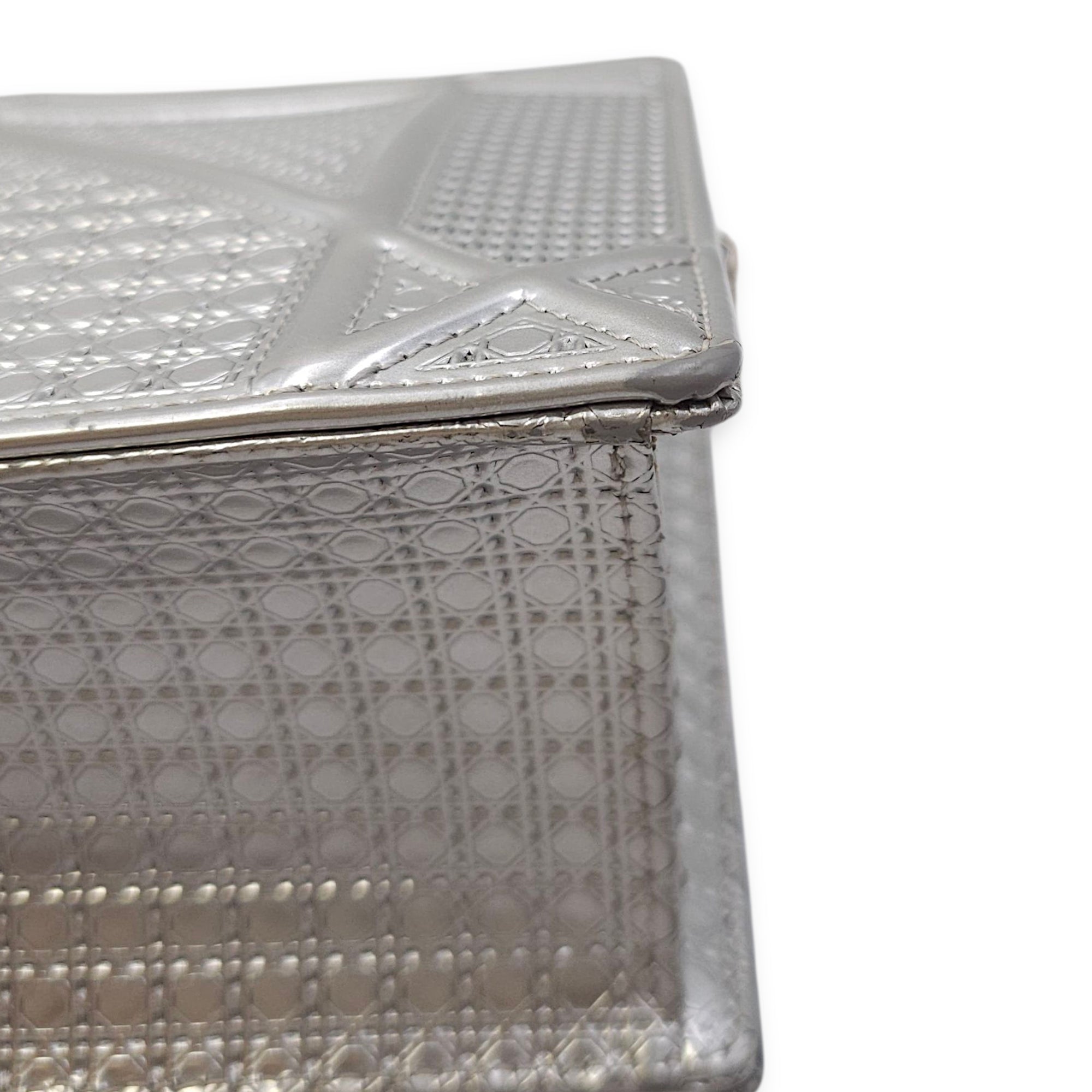 Diorama  Medium Silver Shoulder Bag in Metallic Silver hardware CL2511-16785 2