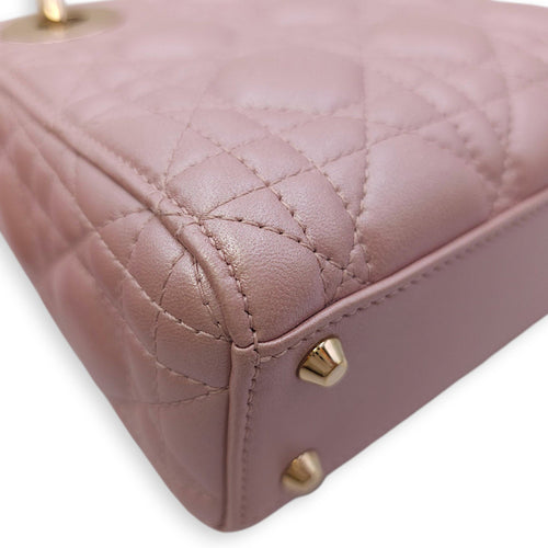 Lady Dior  Mini  Pink Crossbody Bag in Lambskin Gold hardware CL2511-16784 16