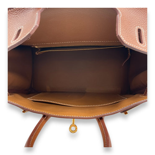 Birkin 25 Fauve in Barenia Faubourg, Gold hardware