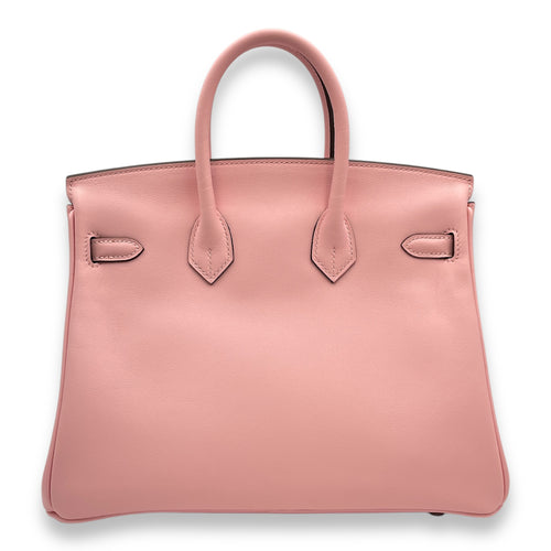 Birkin 25 Rose Sakura in Jonathan, Palladium hardware