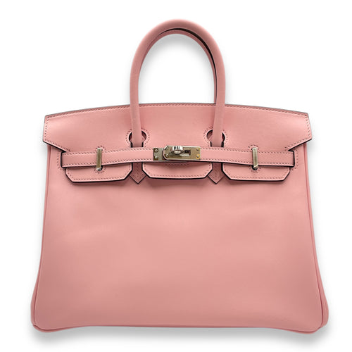 Birkin 25 Rose Sakura in Jonathan, Palladium hardware