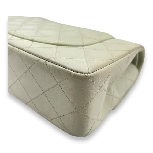 Vintage Classic Small Mint Double Flap Bag in Lambskin, Gold hardware