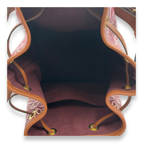 Noe Limited Edition Petit Bordeaux Bucket Bag in Canvas, Gold hardware