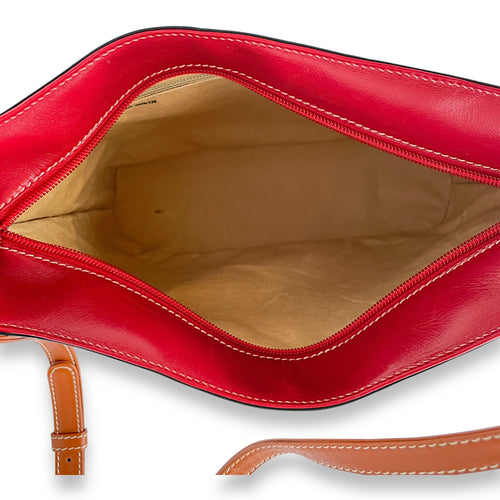 Le Boy Medium Purple Shoulder Bag in Calfskin, Ruthenium hardware