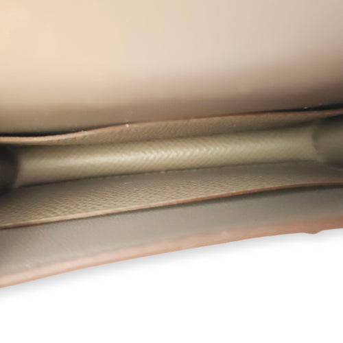 Constance Slim Etain Wallet in Epsom, Gold hardware