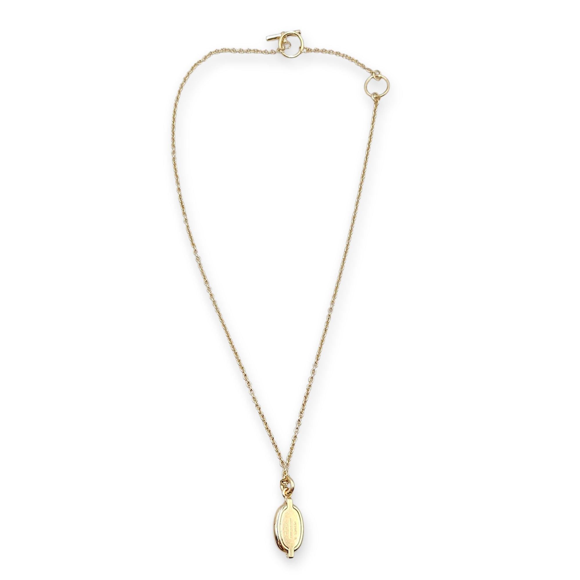 Mini Maillon Small Model Black Pendant, Gold hardware