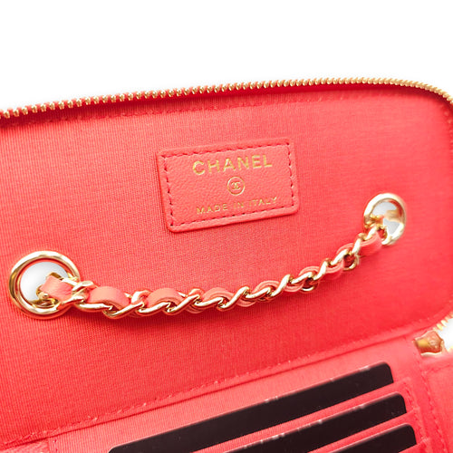 CC Multi-Color Vanity Bag in Raffia, Gold hardware