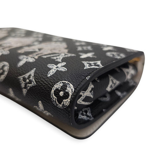 Monogram Catogram Portefeuille Twist Black Wallet on Chain, Gold hardware