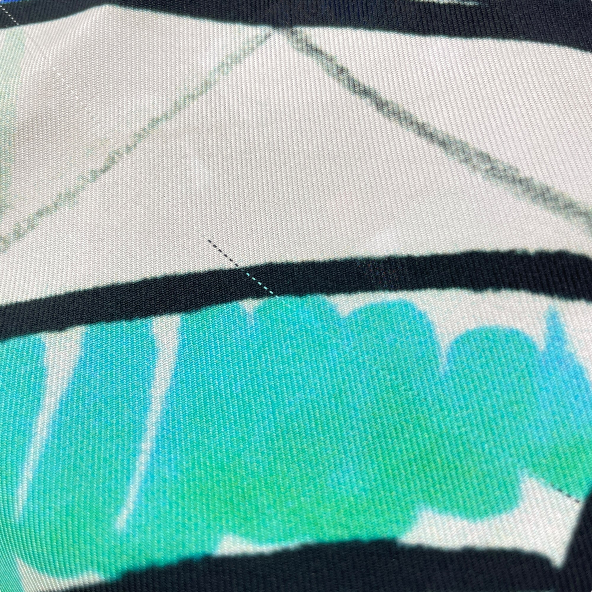 White Paint Strokes 84cm x 84cm Multi-Color Scarf in Silk