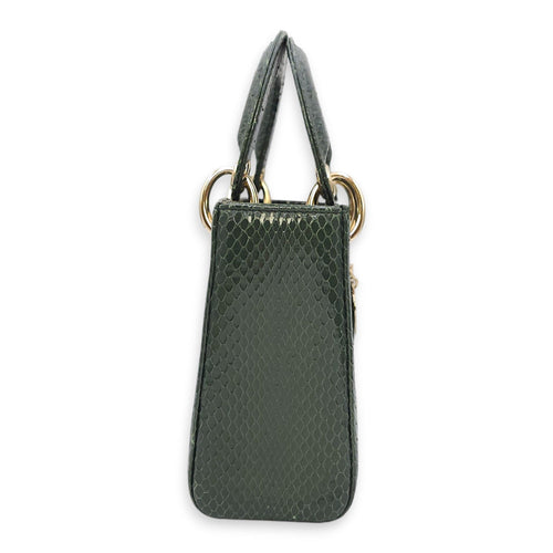 Lady Dior  Mini  Green Crossbody Bag in Python  Gold hardware CL2511-17033 15
