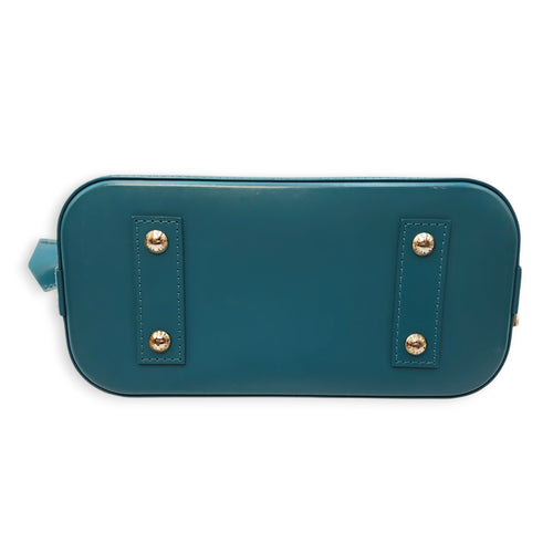 Alma BB Blue Crossbody Bag in Epi Leather, Silver hardware