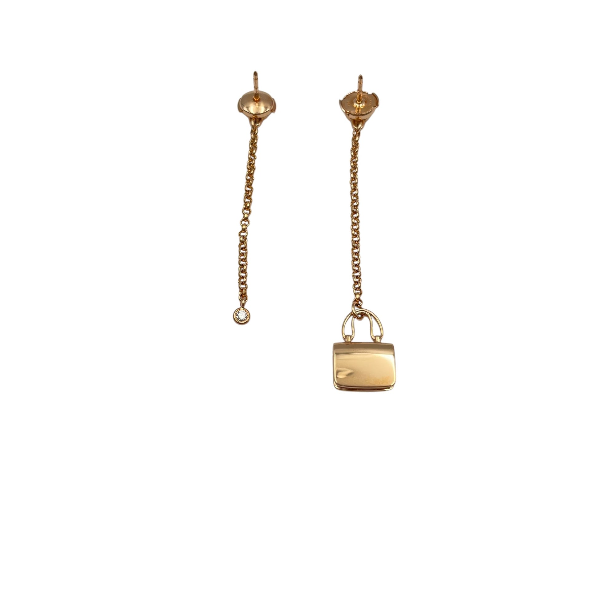 Amulettes Constance  Earrings in 23 Diamonds, 0.21CT, Rose Gold Hardware
