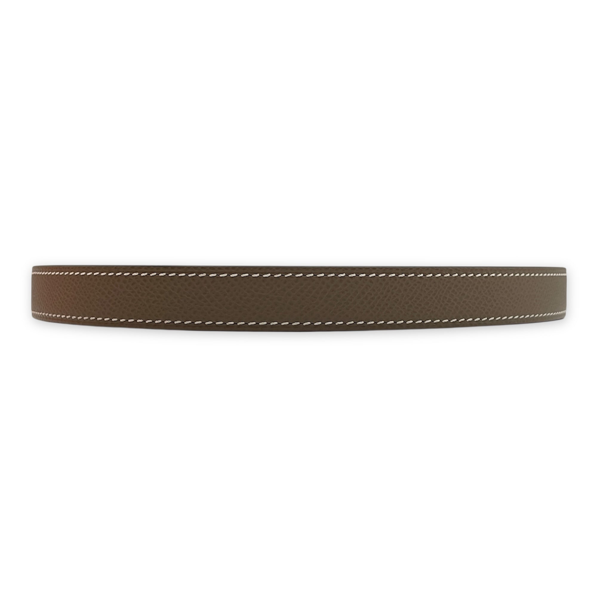Kelly 18 Etoupe Belt in Epsom, Rose Gold hardware