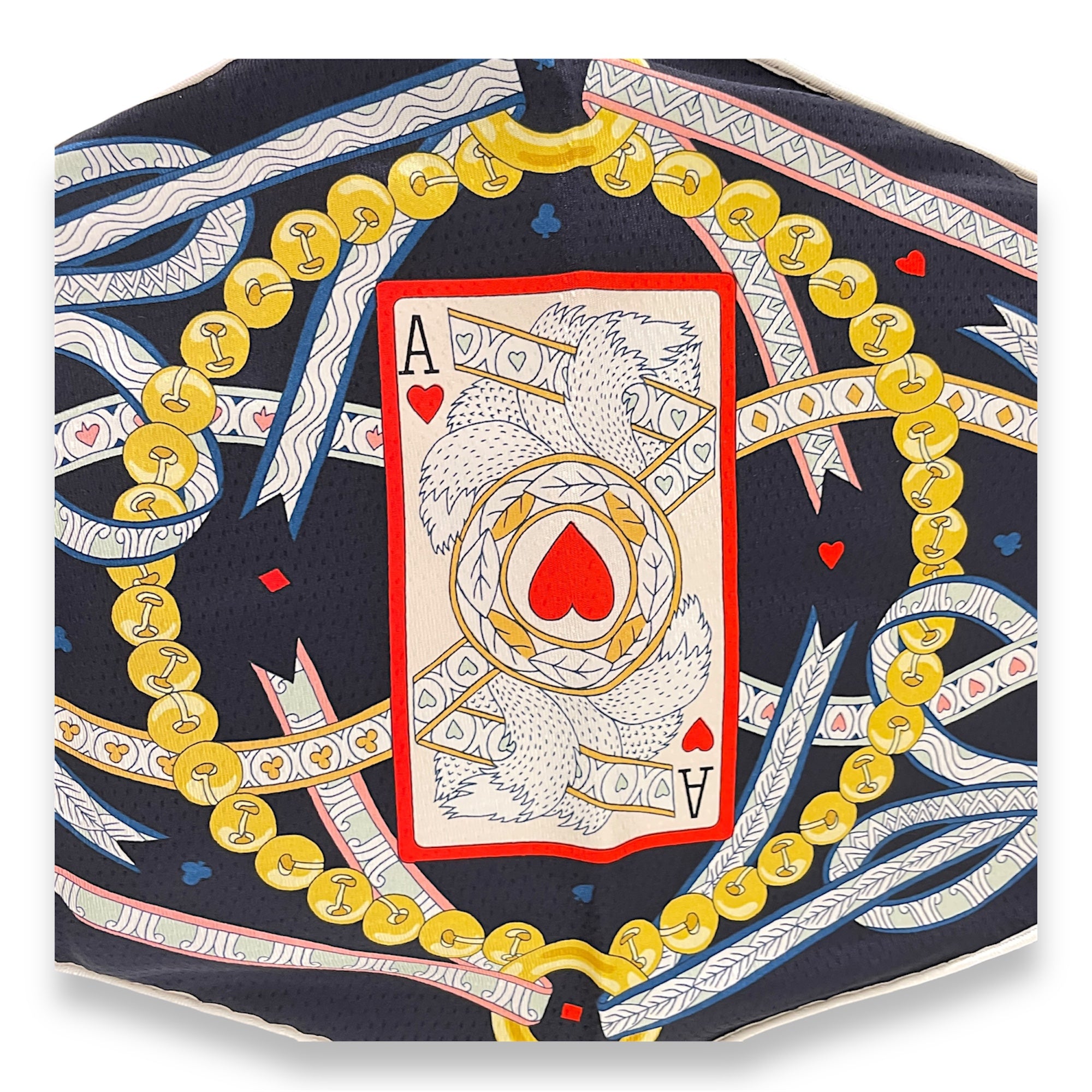 Dame De Coeur Nano Losange Multi-colour Scarf