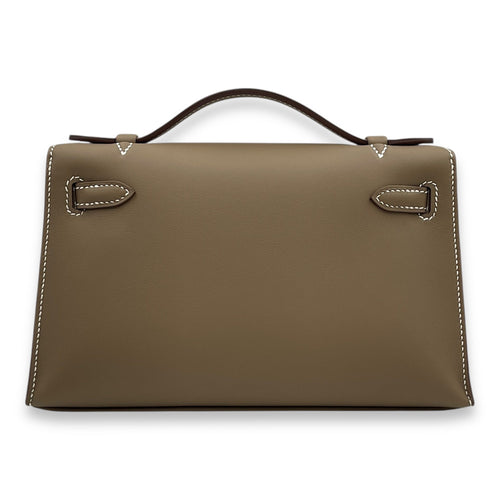 Kelly pochette Others Etoupe  in Swift Gold hardware CL2511-16759 2