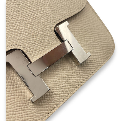 Constance Slim Nata Wallet in Epsom, Palladium hardware