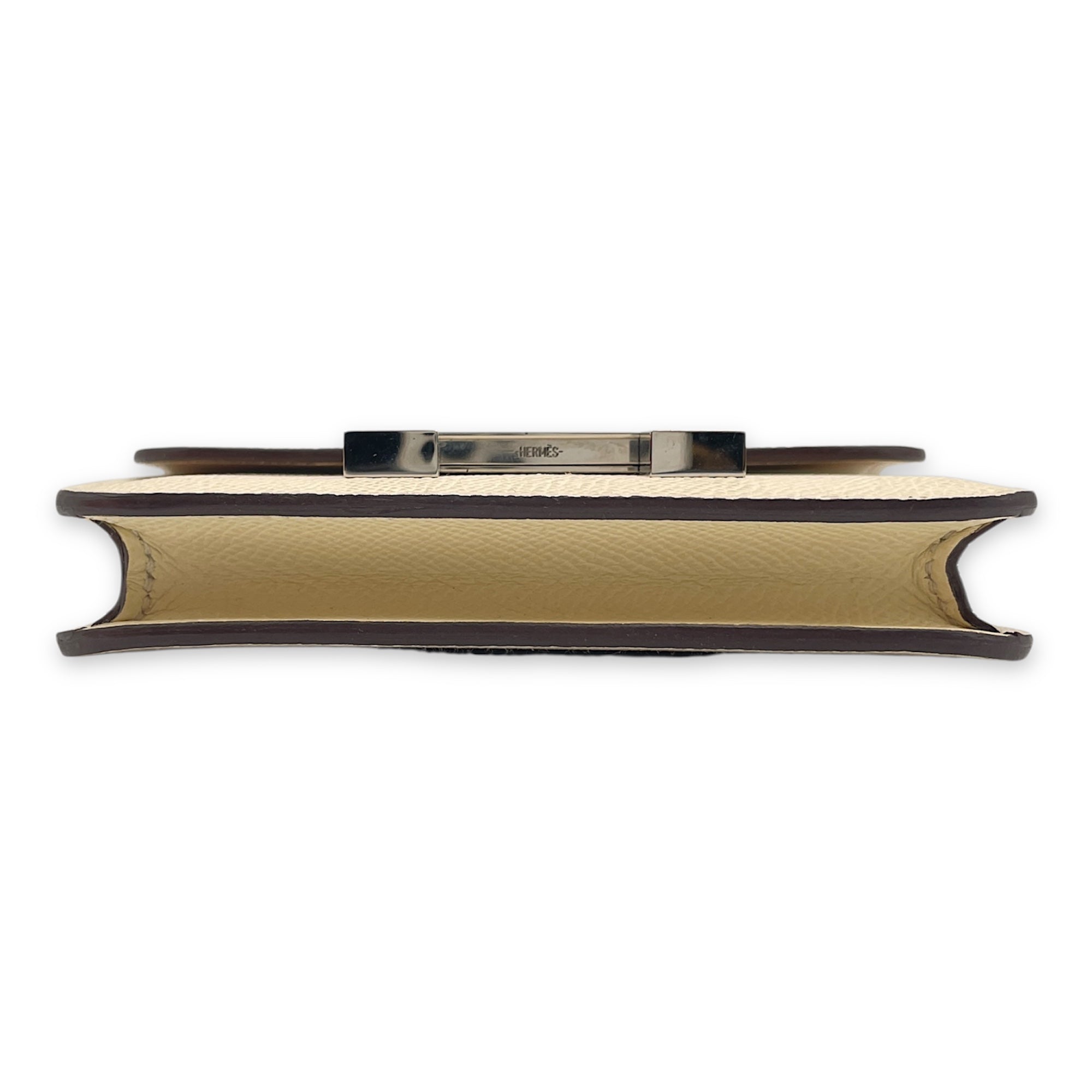 Constance Slim Nata Wallet in Epsom, Palladium hardware