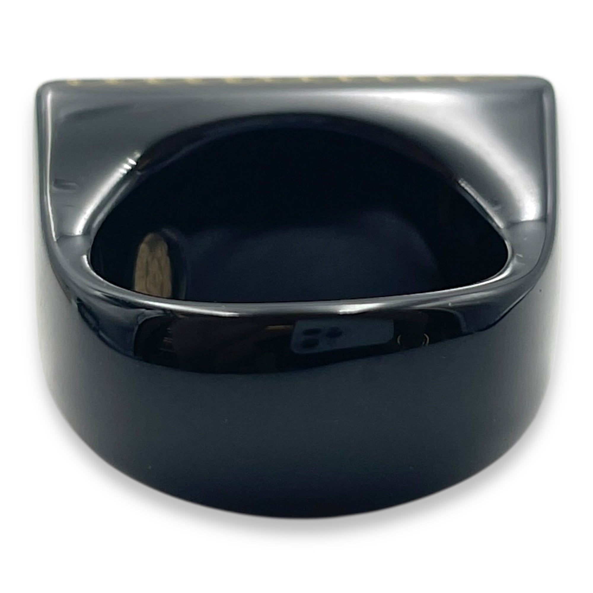 CC US 6 Black/White Ring , Resin hardware
