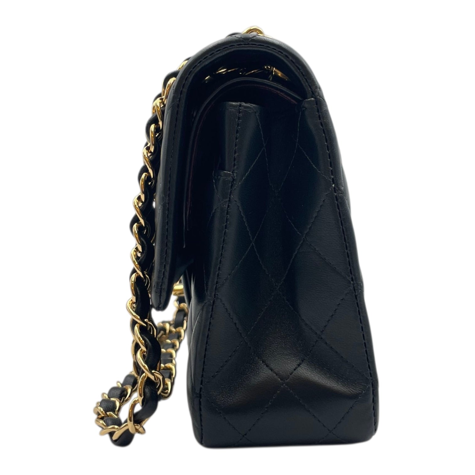Classic Flap  Medium Black Shoulder Bag in Lambskin Gold hardware CL2511-17173 5